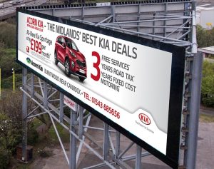 Walsall Motorway advert on the m5-m6