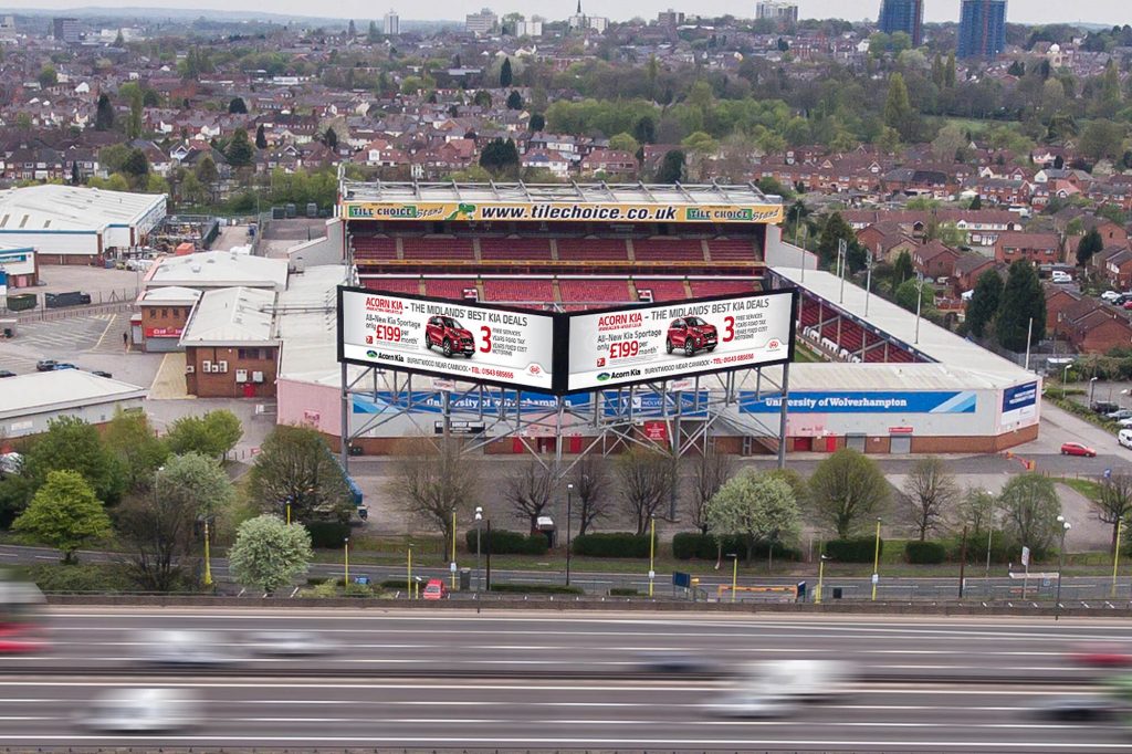 Digital Advertising Billboards on the motorway